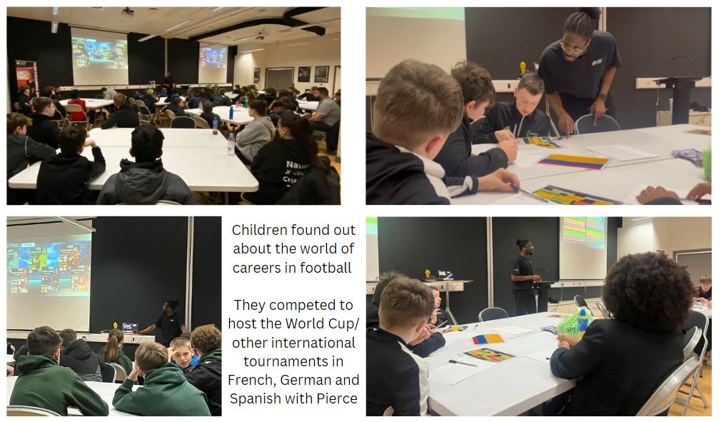 Inspiring a future generation of linguists! 120 children took part in our @FutbolLingoApp workshops, learning about languages and careers in the football sector, bidding to host international tournaments and playing football using different languages. expressyourselfne.com/2024/03/21/fut…