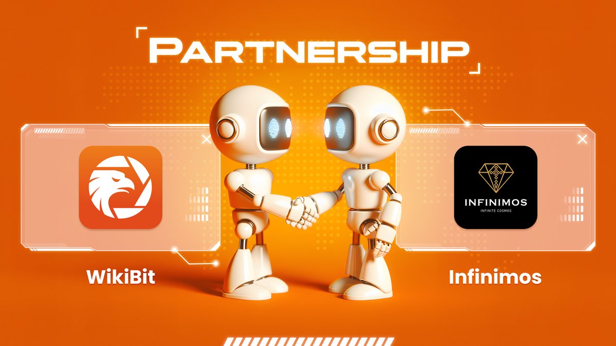Proud to partner with @Infinimos to enhance the #Cosmos #DeFi ecosystem! 🚀 

Our collaboration will optimize Liquid Staked Derivatives (LSD) strategy for all Cosmos projects, driving innovation in the #crypto space. 
#WikiBit #Blockchain #newpartner