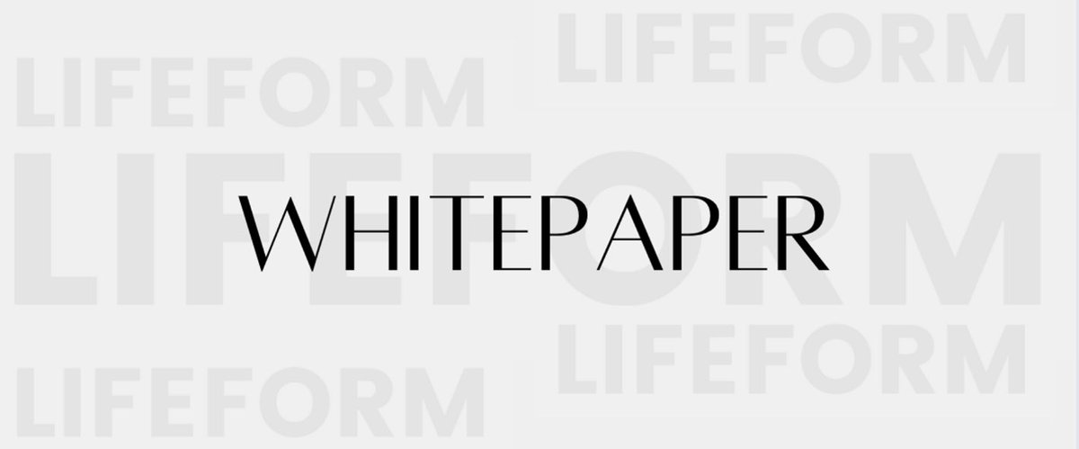 Explore the refined vision and innovative future of digital identity in the newly updated #Lifeform Whitepaper. 

Unveil the strategic advancements and groundbreaking innovations within the Lifeform Universal Domain, elevating Lifeform ecosystem to an integral Web3 Passport.