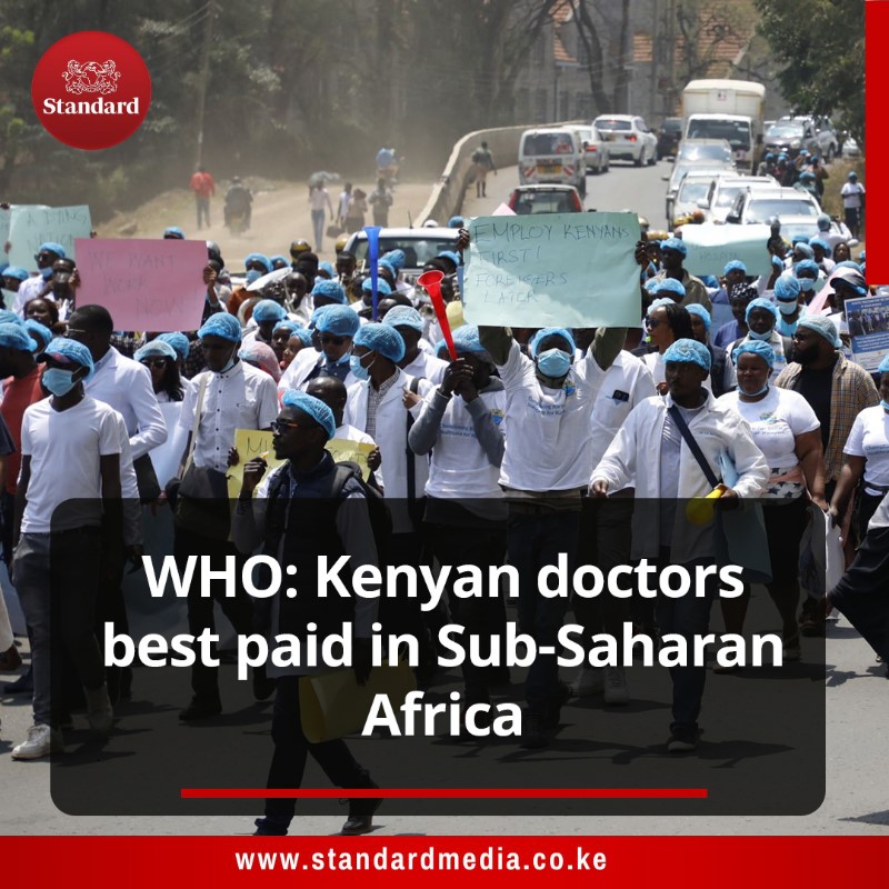 DOCTORS STRIKE ;
Doctors are among the top most paid employees in Africa.They're  busy  demonstrating in the streets while patients are dying in our hospitals.Let the Government #FireTheDoctors
 Greedy Medics