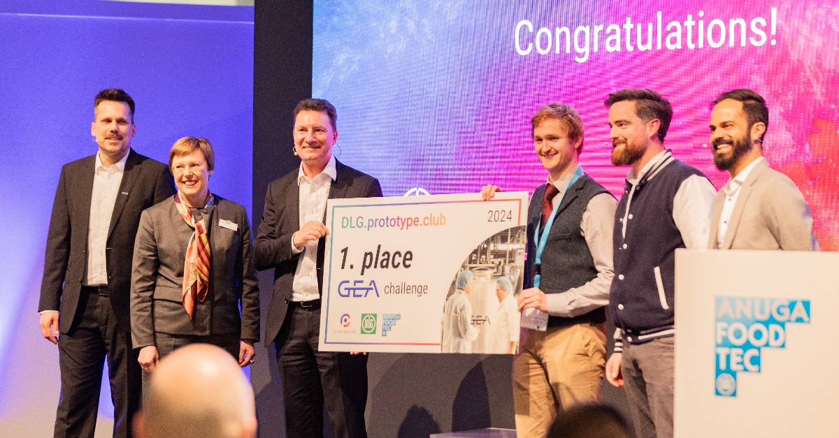 thegeagroup's tweet photo. 📢 Straight out of our Anuga FoodTec #zerofreshwater in dairy challenge with prototype club and DLG e.V. - German Agricultural Society, let us introduce winner @OmegaLambdaTec. Their smart data solution offers water stress maps and use forecasting. #engineeringforabetterworld https://t.co/LZqaz1snqJ
