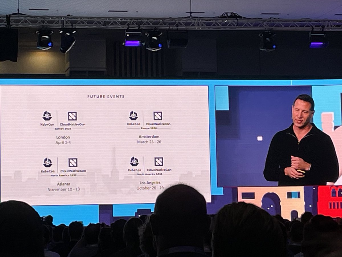 Future @KubeCon_ locations announced at #kubecon #cloudnativecon
