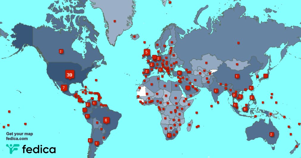 We have 1285 new followers from USA 🇺🇸, Venezuela 🇻🇪, Egypt 🇪🇬, and more last week. See fedica.com/!PierceParisXXX