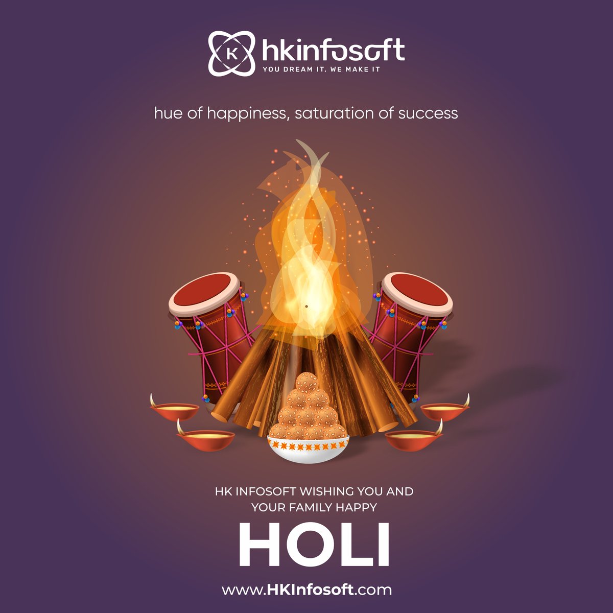 hkinfosoft's tweet image. 🎉 Happy Holi from @HKInfosoft 🌈 Wishing you a joyful celebration! May this festival bring happiness, prosperity, and good health. Share how you add color to your life! 💬✨ 

#HKInfosoft #HappyHoli #Holi2024 #InnovationInIT #DiversityAndCreativity #EmbraceDiversity