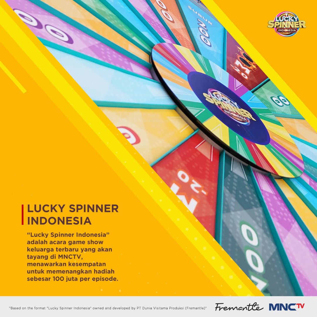 luckyspinnerid's tweet photo. Game show baru yang seru dan rame akan hadir!🙌🏻✨

Buat yang belum tau Lucky Spinner Indonesia itu apa? Yuk kenalan dulu. Jangan lupa  baca postingan mimin ini yaa🥰

Yuk daftar sekarang juga🔥

#LuckySpinnerIndonesia #LSI2024 #LuckySpinnerID @Official_MNCTV @Fremantle_ID https://t.co/eaSkbvz6oj