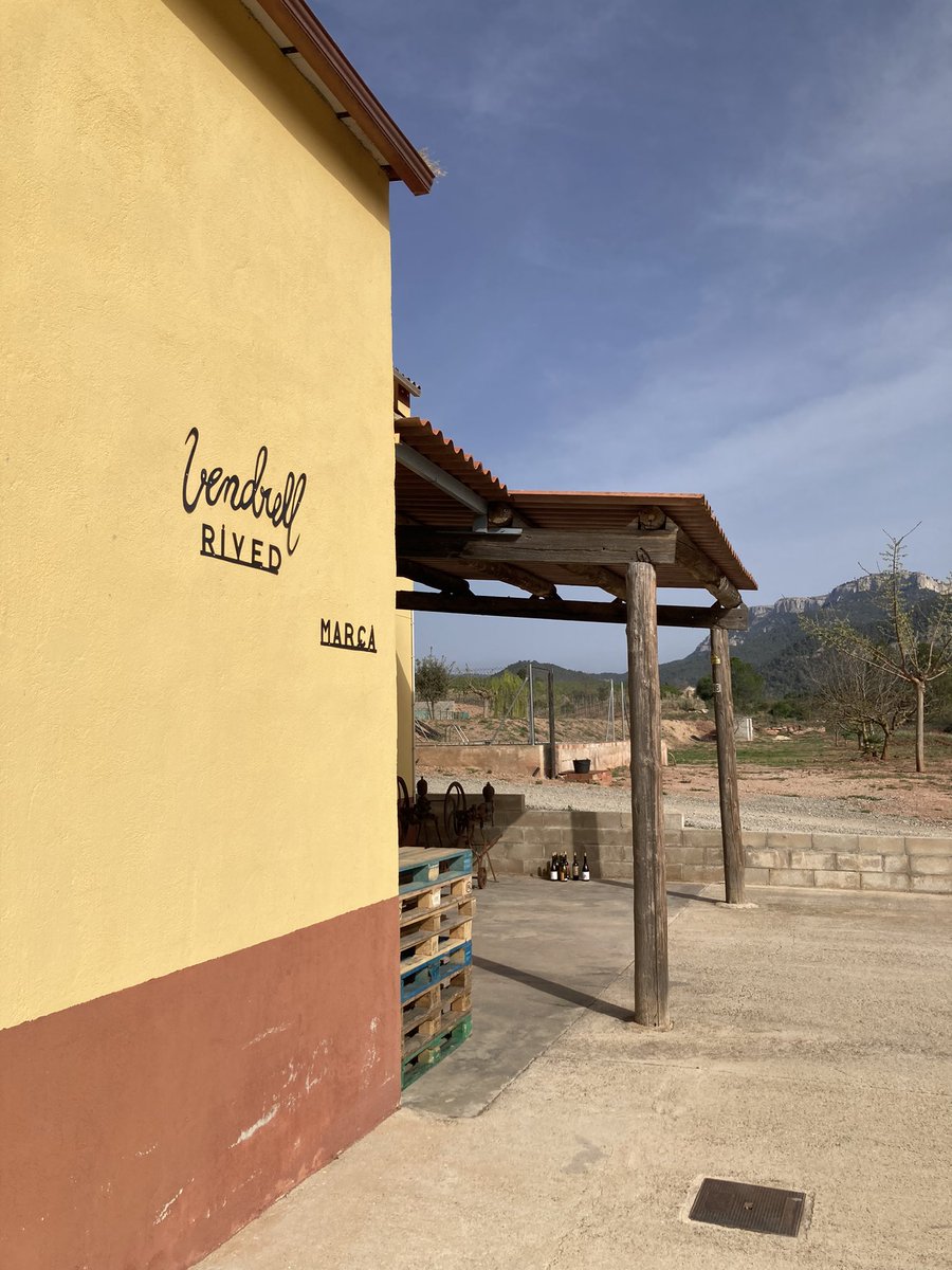 vendrellrived's tweet photo. Avui el tiet de la Núria ens ha  colocat el nostre logo que ha fet ell mateix. #domontsant #cellervendrellrived https://t.co/GJcmzykxvF
