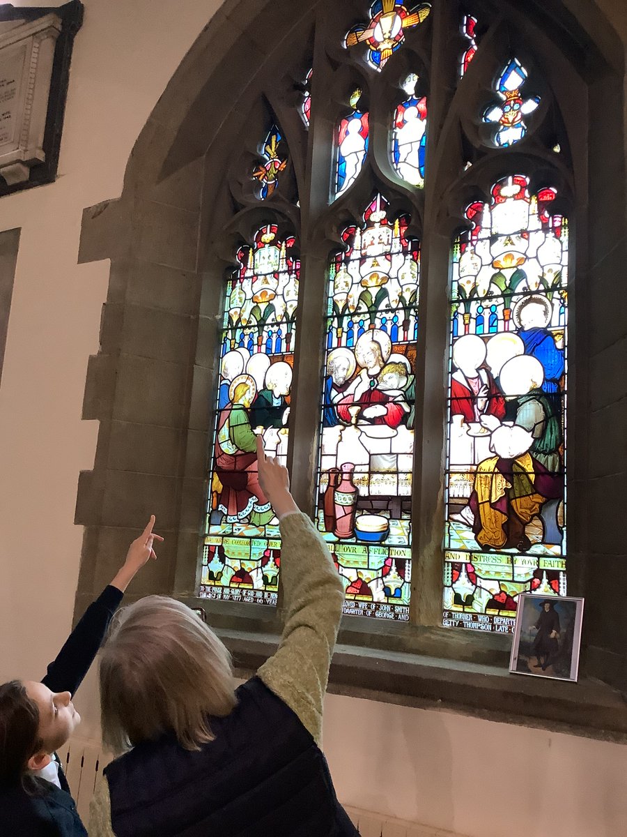 SchoolThorner's tweet photo. Year 4 and 5 have been treated this week to an Easter experience in church. We learnt about the stations of the cross in an interactive workshop. We even had to wash each others shoes to understand how Jesus may have felt when cleaning the feet of his followers! https://t.co/ZzE3hrLo33