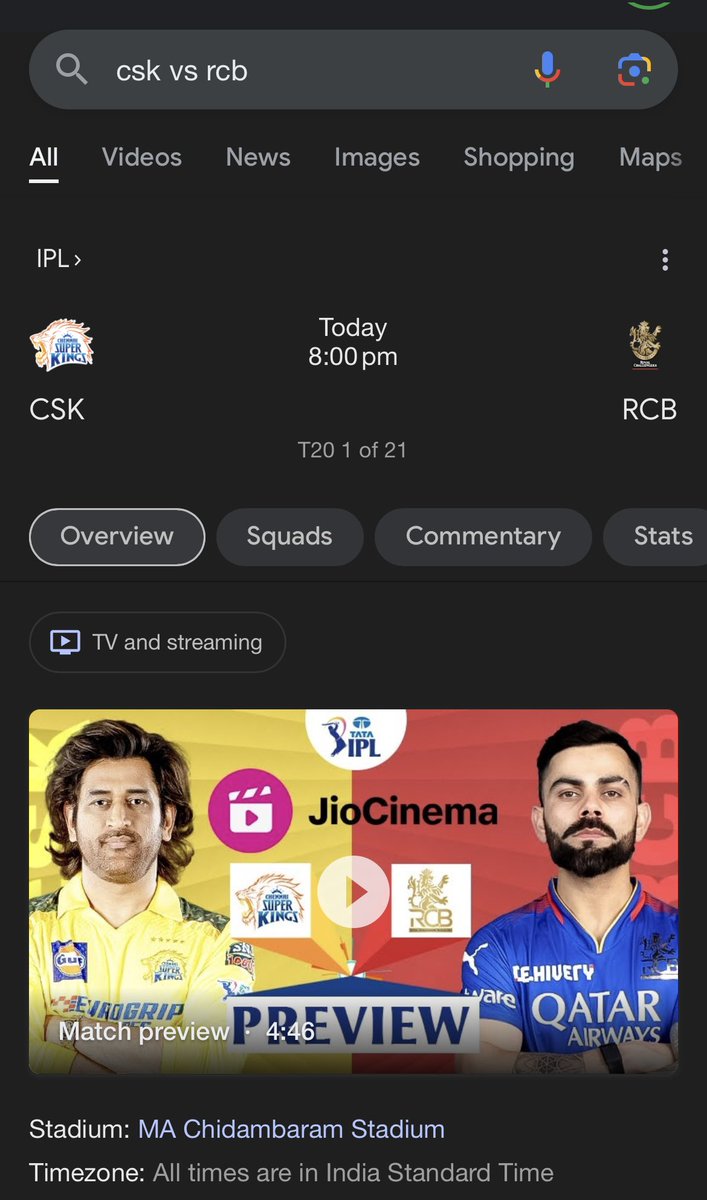 And it's still them on the preview🥹

#CSKvRCB