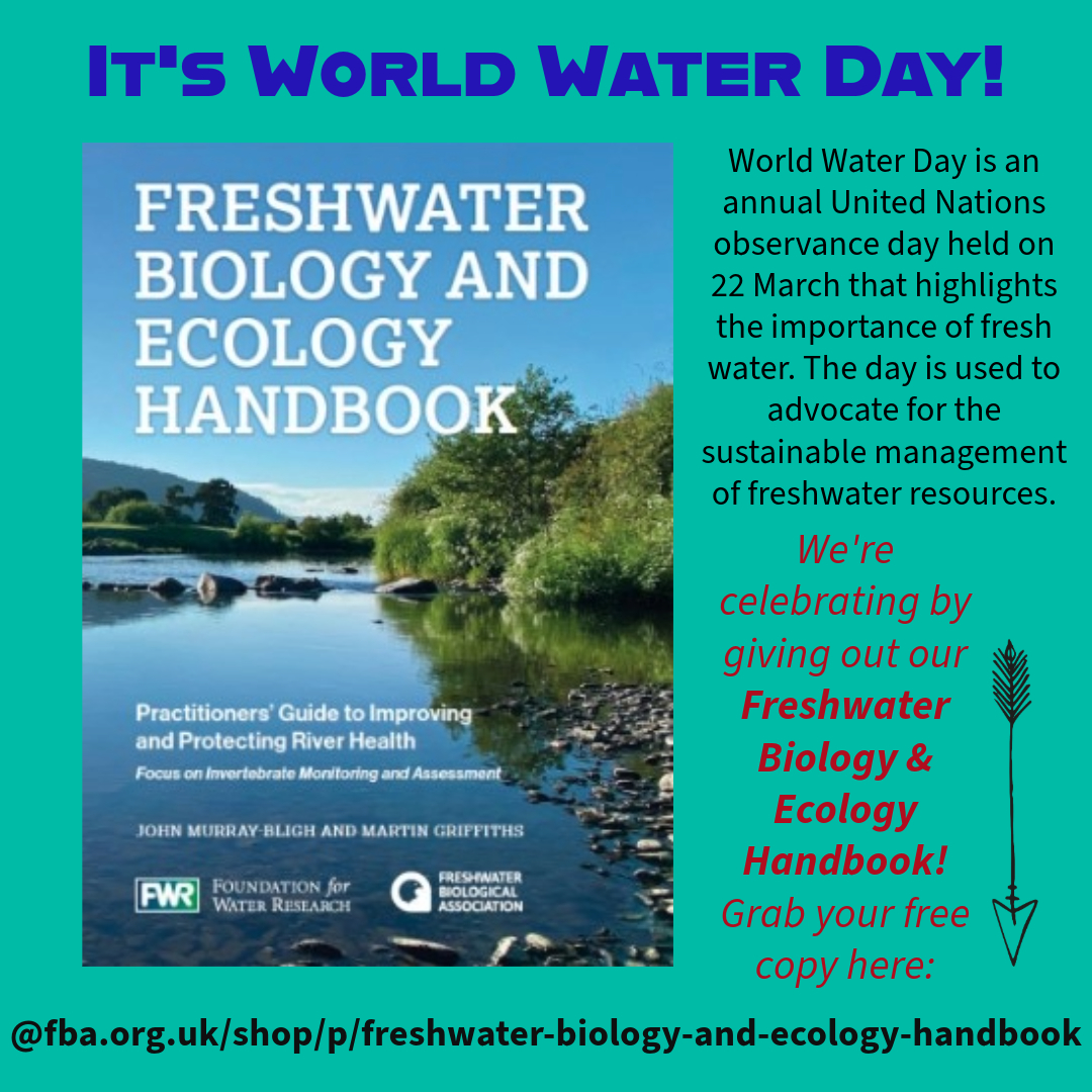 📢It's #WorldWaterDay! In celebration, we're giving out our Freshwater Biology & Ecology Handbook 📔💙#FreshwaterScience #FreshwaterBiology #FreshwaterEcology 📢Grab your free digital copy here 👇 fba.org.uk/shop/p/freshwa…