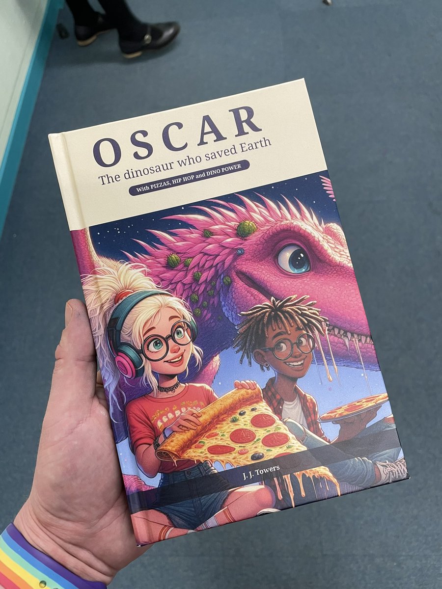 MrLPrimary81's tweet photo. Can’t wait to share this gorgeous book with my class from @TheLastDin40677 thanks so much for sending me a signed copy 🦖🦕 #Genorosity https://t.co/5rIWwAVZGM