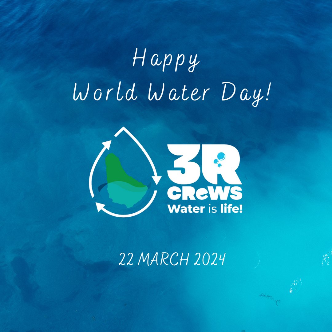 Happy World Water Day Everyone!!!

#3rCReWS #3rCReWSBarbados #waterislife #worldwaterday #waterforpeace #waterforall #waterliteracy #climateresilience #climateaction #climatesmart #climatechange #climatechangeimpacts #Barbados
#happyworldwaterday