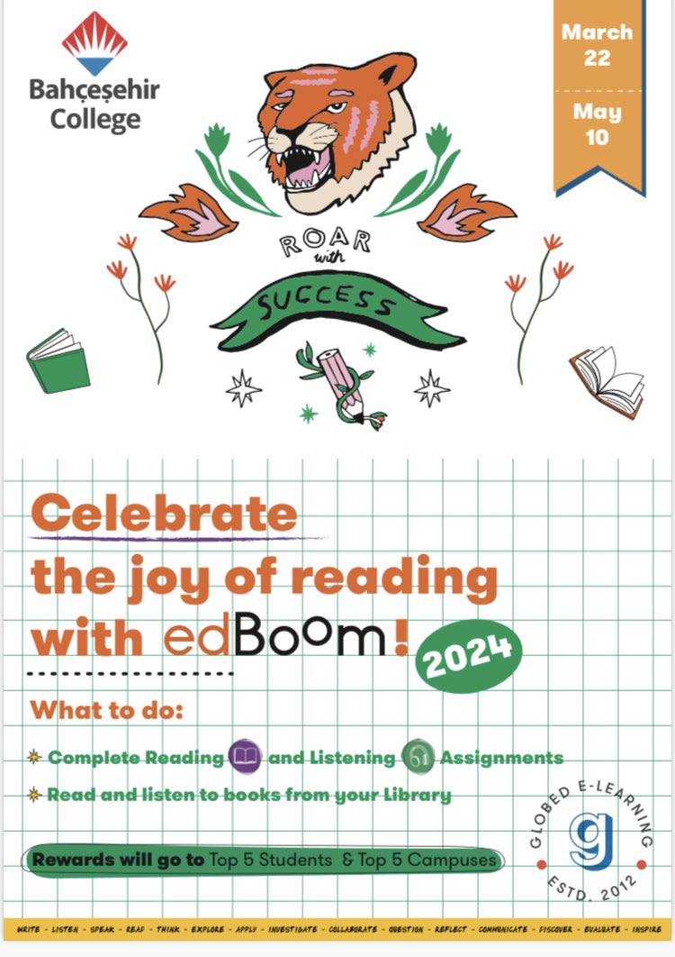 We are pleased to invite all the students from Grades 1, 2, and 3 to celebrate the joy of reading by participating in EdBoom's reading event!
