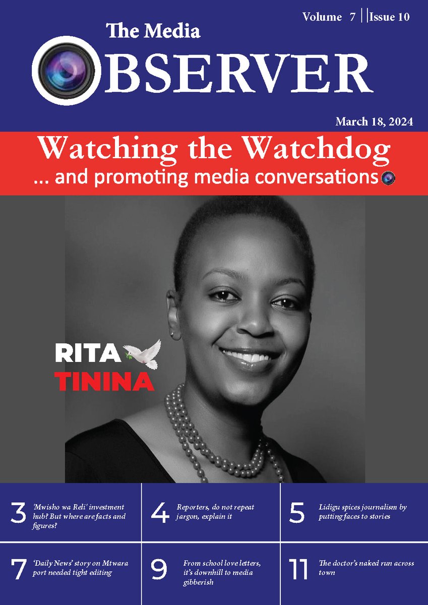 #TalesandTrails (@augustinevickie) on Twitter photo Have checked out this week’s issue of The <a href="/MediaObserverK/">Media Observer</a> ?
Cover page pays tribute to @RitaTinina SIP 🕊️
Alafu <a href="/LeonLidigu/">Leon Lidigu</a> wamekubig up pale pg 5 and 6
Anyways I always enjoying the reading #TheMediaObserverKe Have checked out this week’s issue of The <a href="/MediaObserverK/">Media Observer</a> ?
Cover page pays tribute to @RitaTinina SIP 🕊️
Alafu <a href="/LeonLidigu/">Leon Lidigu</a> wamekubig up pale pg 5 and 6
Anyways I always enjoying the reading #TheMediaObserverKe