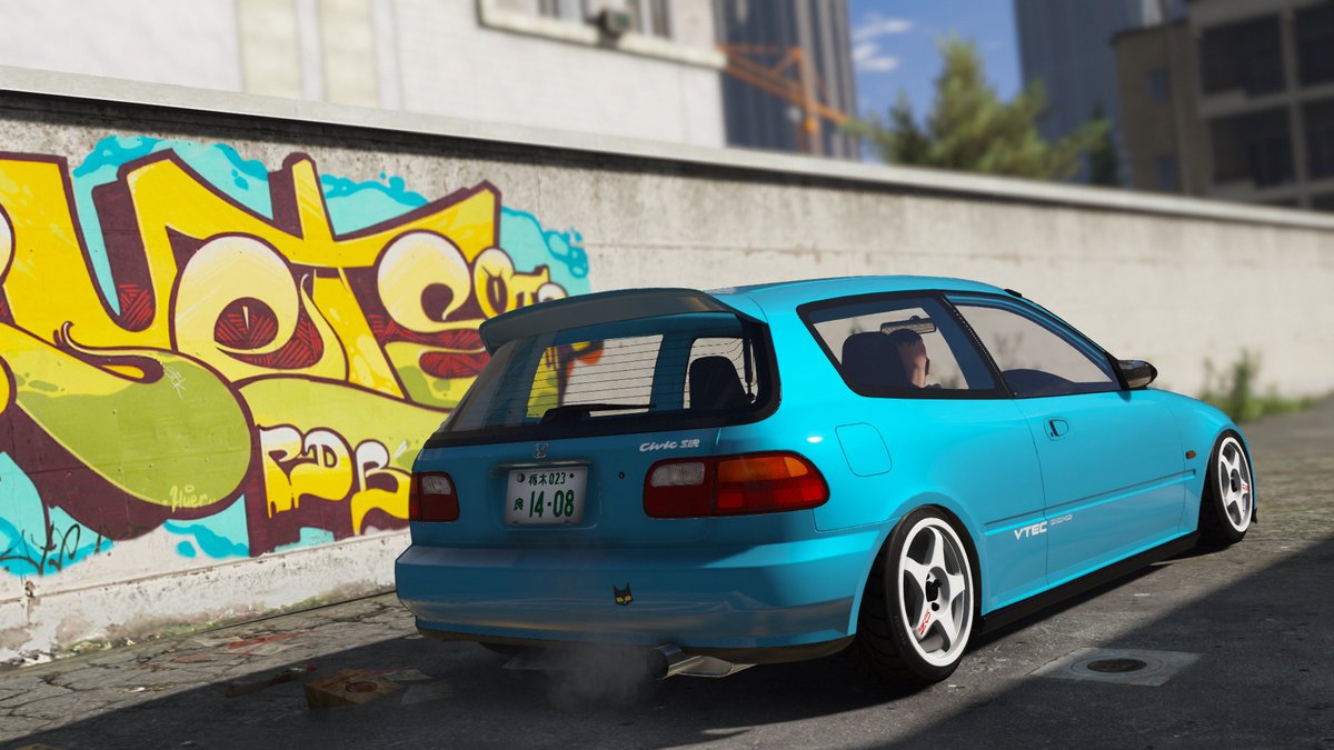 Just_Rik0's tweet photo. #GTAV #GTAVMOD #GTAOnline #GTAPhotographers #Honda #CIVIC #VTEC #EG  #ozracing #Stance #japan https://t.co/U7odu8nOCb