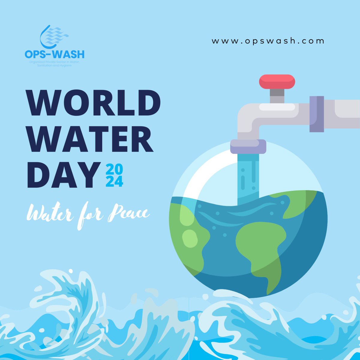 The theme for 2024 is 'Water for Peace' 💧☮️ The United Nations uses World Water Day seeks to focus attention on the global water crisis and raise awareness of people living without access to safe water & sanitation #water #sanitation #goal6 #sdg6 #waterforpeace #waterforall💧