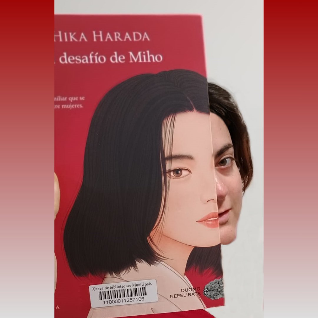 Divendres de sol, calor i #bookfacefriday a la #bibliotecamserraimoret Avui amb 'El desafío de Miho' de Hika Harada. 👉aladi.diba.cat/record=b203897…