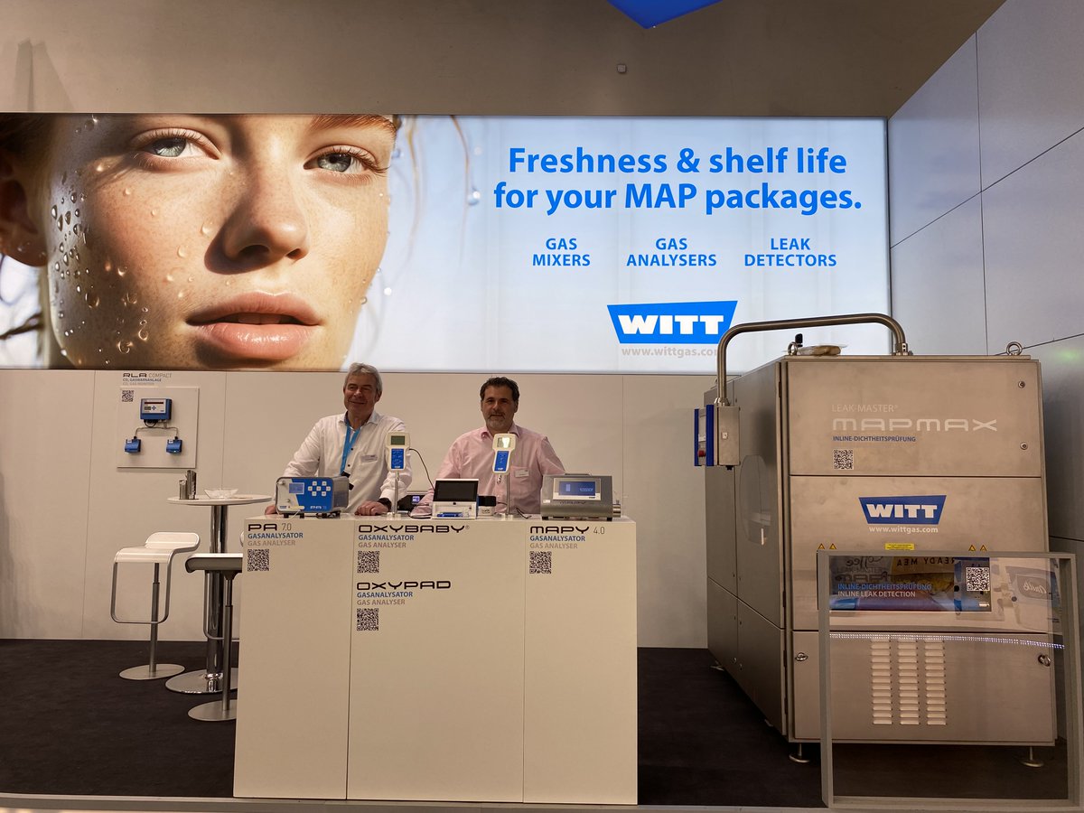 Tecnifood's tweet photo. La compañía #WITT, especialista en MAP, está presentando en @anugafoodtec 2024 sus soluciones para garantizar la mezcla de gases correcta en el envasado en atmósfera modificada #AnugaFoodTec #Responsiblity @DLGeV @Koelnmesse #FoodTech https://t.co/AjkkkIlRpE
