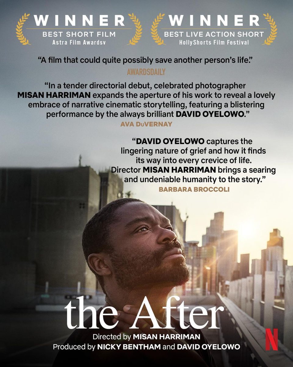 "A film that could quite possibly save another person's life."

AWARDSDAILY

"In a tender directorial debut, celebrated photographer Misan Harriman expands the aperture of his work to reveal a lovely embrace of narrative cinematic storytelling, featuring a blistering performance
