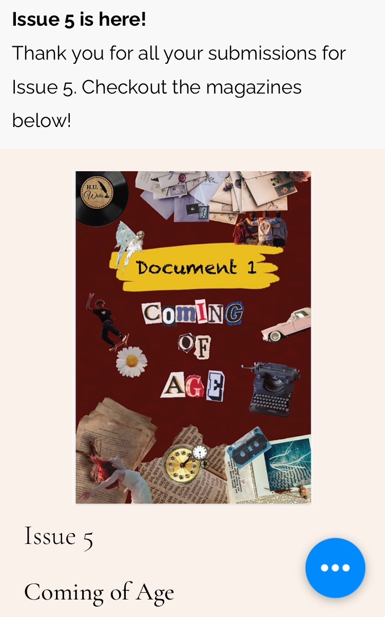 Issue 5 of the magazine is now available to read on the website 🥳 hullwrites.wixsite.com/home/magazine