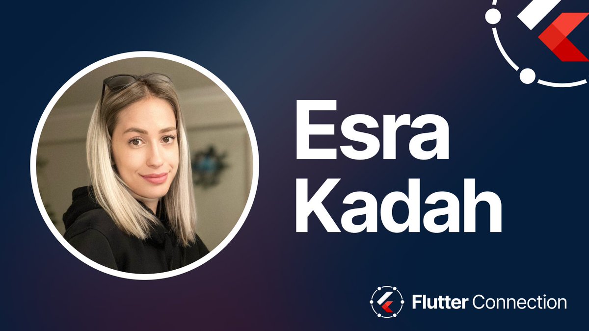 What, so many exceptional speakers but we haven’t announced @esrakadah, @flutteristas co-org and key person in our community, yet?! Should we fire our social media manager? Yes! Do we actually have one? No. 👉 flutterconnection.io