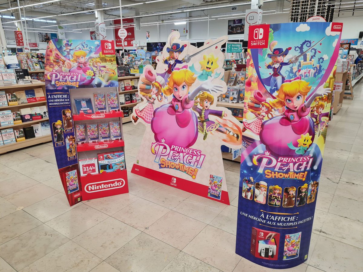 Auchan se met aux couleurs de #PrincessPeach Showtime !