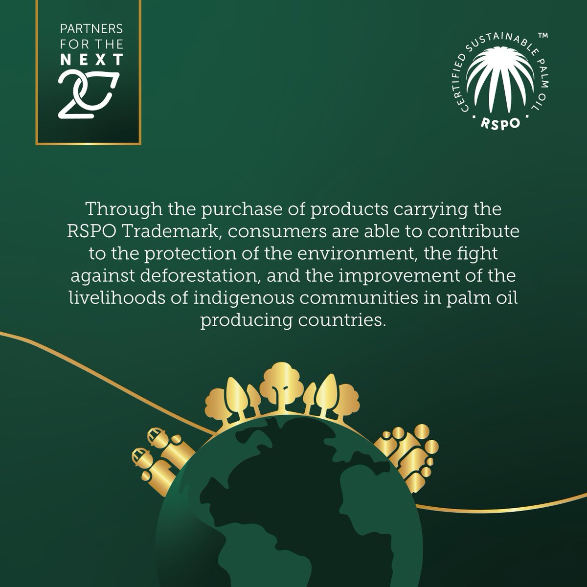 Since its launch, the #RSPO Trademark has expanded to 82 countries, with the RSPO Label adorning 600+ products. It's a symbol for Supply Chain Associates and manufacturers, echoing rising demand from niche producers and conscious consumers. #RSPONext20 #SustainablePalmOil