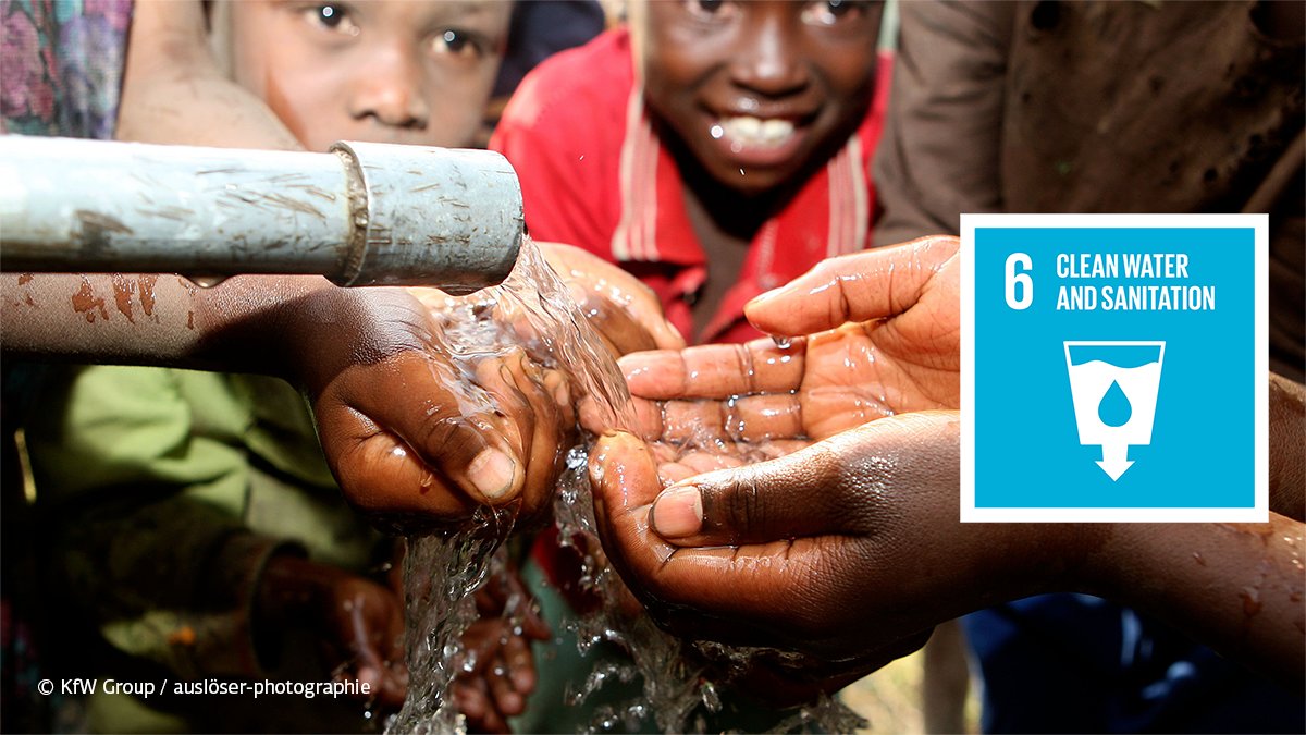 On today's #WorldWaterDay, over 2 billion people still do not have access to a safe drinking water supply. @KfW_FZ_int contributes to improved access to water worldwide with various water projects. 👉️kfw-entwicklungsbank.de/SDG-portal/SDG… #SDG6