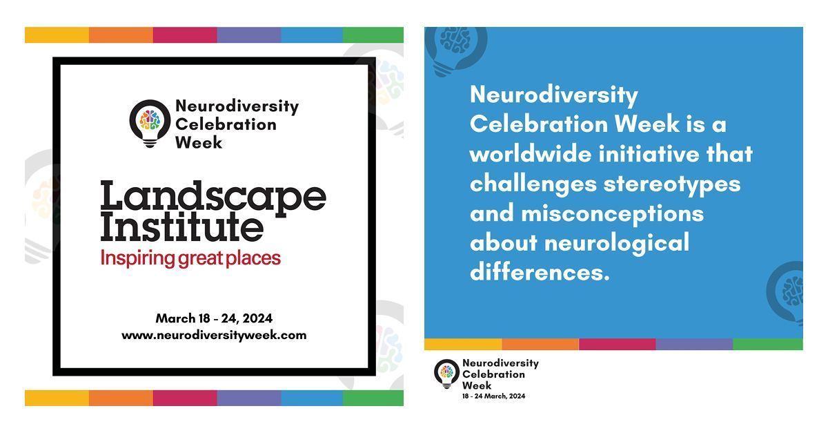 The LI supports and commemorates Neurodiversity Celebration Week. We hope to encourage worldwide neurodiversity acceptance, equality, and inclusion across the landscape sector as part of our commitment to EDI.

#neurodiversityweek2024 #NCW
