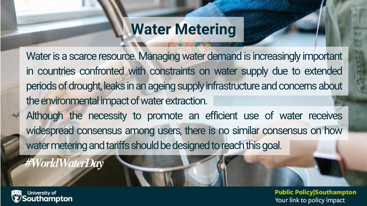 💧 This #WorldWaterDay we are spotlighting a policy brief on water metering by Professor Carmine Ornaghi and Professor Mirco Tonin 👉 Read the brief here: buff.ly/49Gpv0X