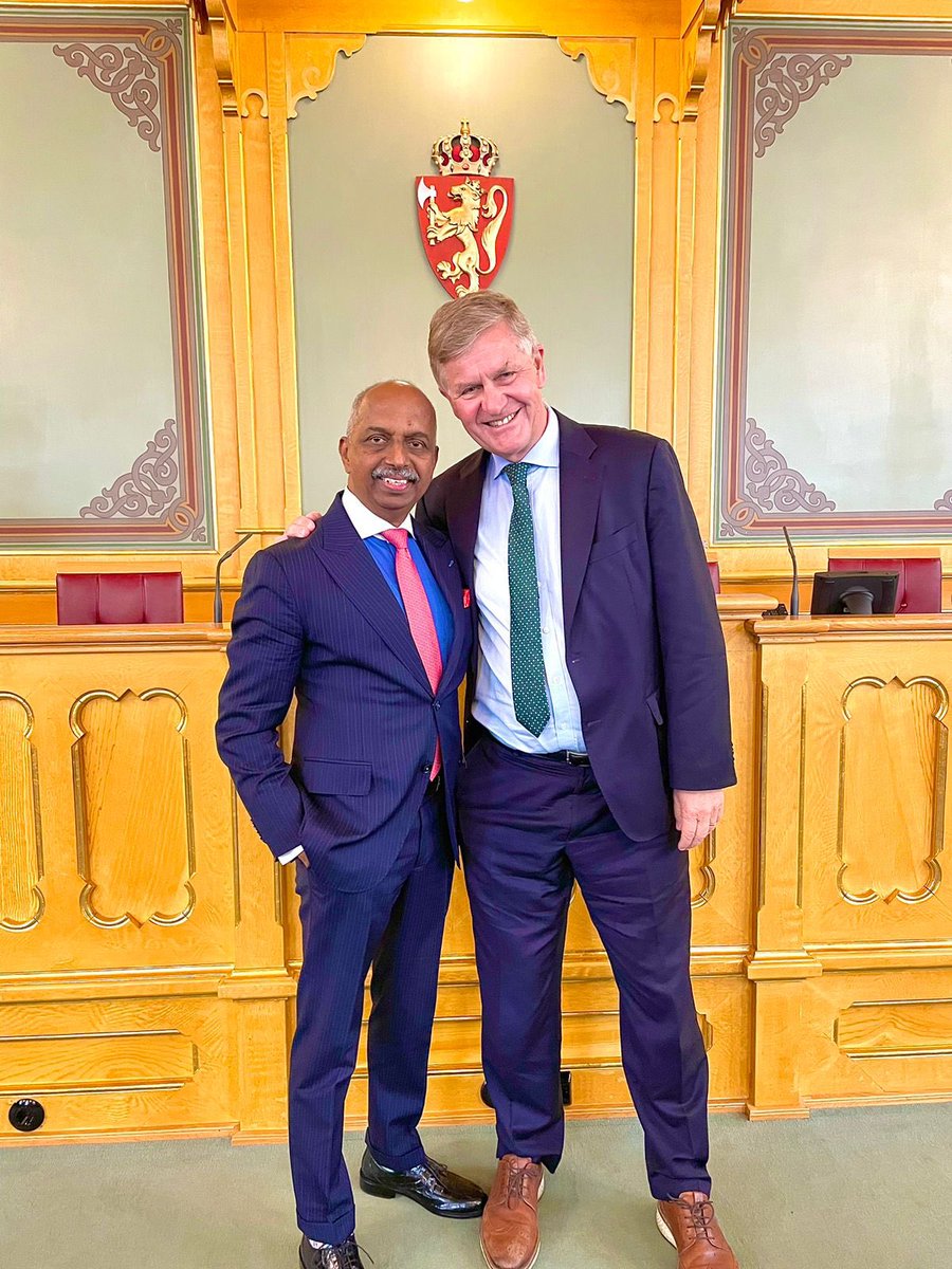 Focus on India´s 🇮🇳 green leadership in Norwegian 🇳🇴 Parliament.

India provided outstanding leadership to G20. Bharat will soon be the second largest solar nation in the world. Huge renewable  projects are on the way in the deserts of Gujarat, at the coast of Tamil Nadu, at