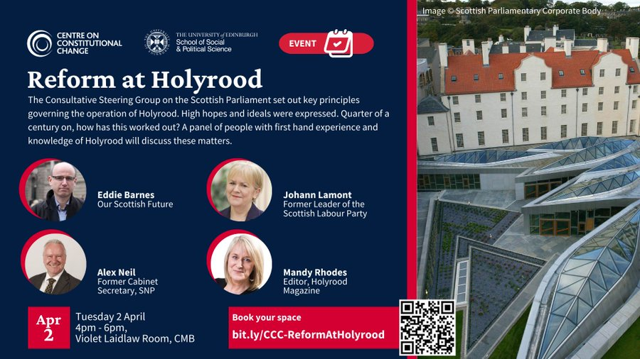 On 2 April @CCC_Research will focus on parliaments and co-host two fascinating events on Canada 🇨🇦 and Scotland 🏴󠁧󠁢󠁳󠁣󠁴󠁿 Join us at 12pm and 4pm!