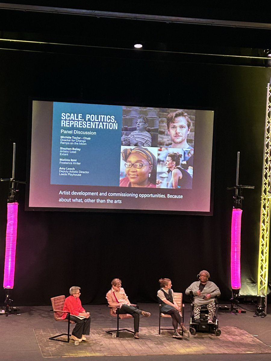 northernstage's tweet photo. So excited to welcome our panel to the stage to talk all things scale, politics and representation. #ScaleUpNS https://t.co/SmLD6X5CiI
