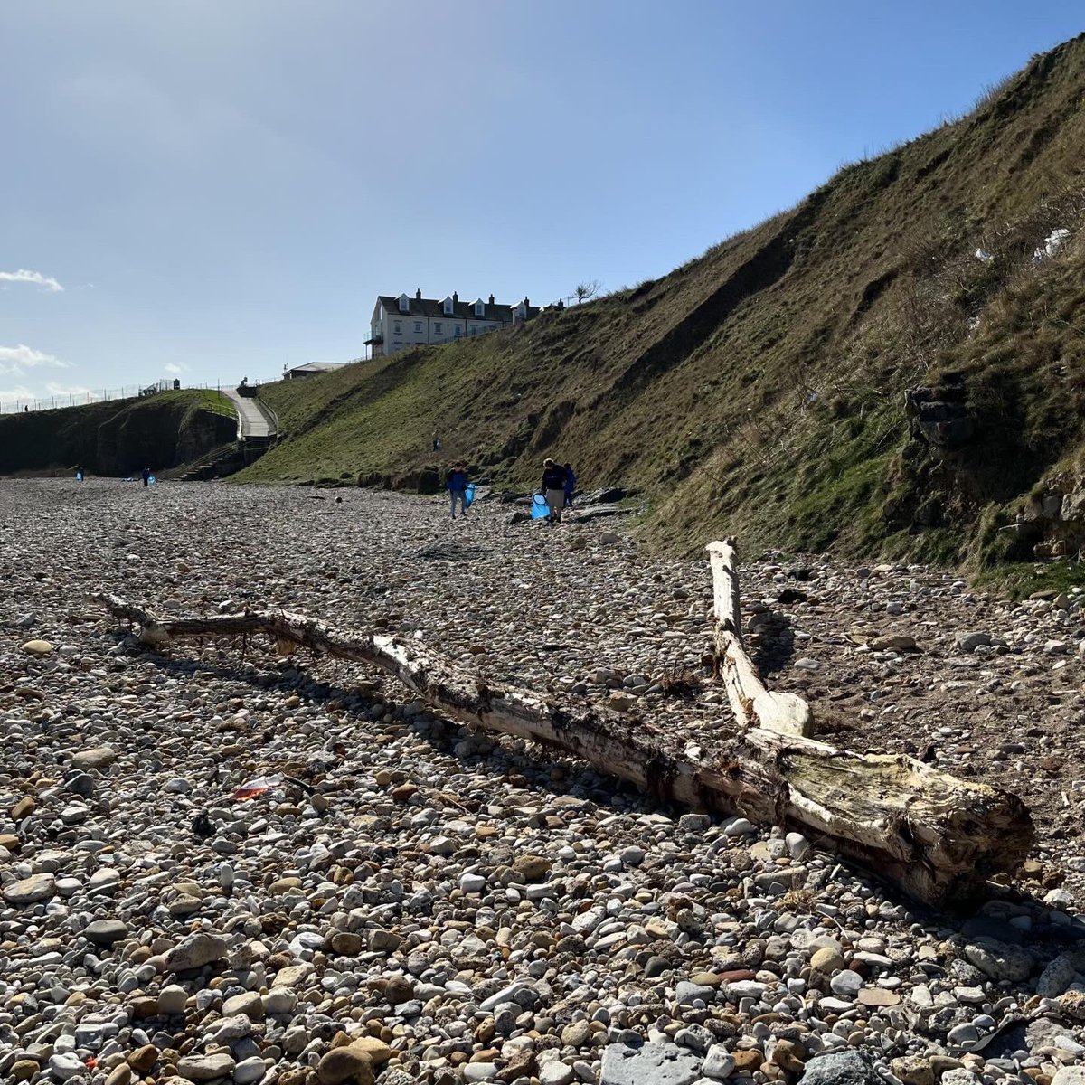 Today, College staff completed a beach clean at Seaham, with 21 bags of rubbish collected from the beach! #TrevelyanCollege #explore #community #environment #volunteering #beach #clean