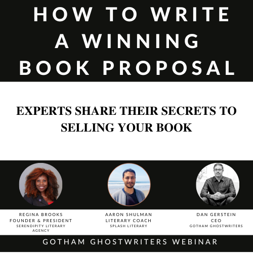 GothamGhosts's tweet image. Want to write a winning book proposal? Join founder and president of Serendipity Literary Agency @reginalbrooks, top literary coach @amshulman, and our CEO @dangerstein for a conversation on how to craft a standout proposal. Join us on 4/10 at 1 pm ET: us02web.zoom.us/webinar/regist…