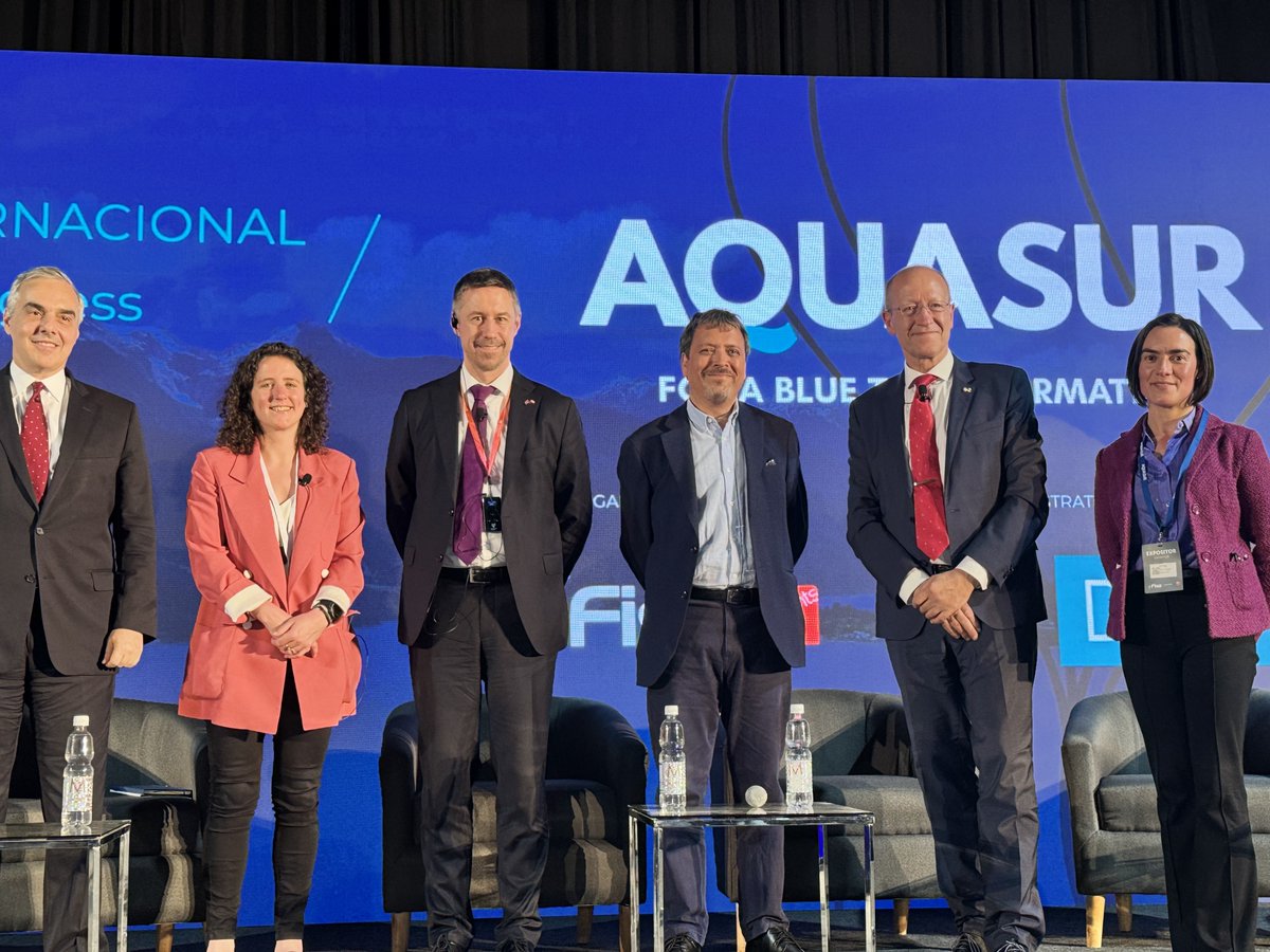 Aquaculture Ministers including @MairiGougeon from the world's leading aquaculture nations - Norway, Chile and Scotland - came together at @AquaSurChile Conference to explore how innovation can help make the industry more sustainable.