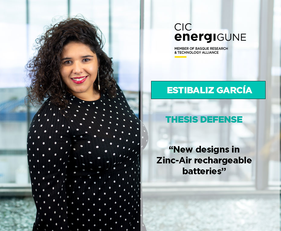 energigune_brta's tweet image. 🆕 Today, our #researcher Estíbaliz García @Estigg , successfully defended his doctoral #thesis 📜shared with @cegasa_energy at @upvehu🏛!
▶"New designs in #ZincAir rechargeable #batteries🔋" ◀
👏🎉Let's congratulate our new #doctor 🎓!🎉👏