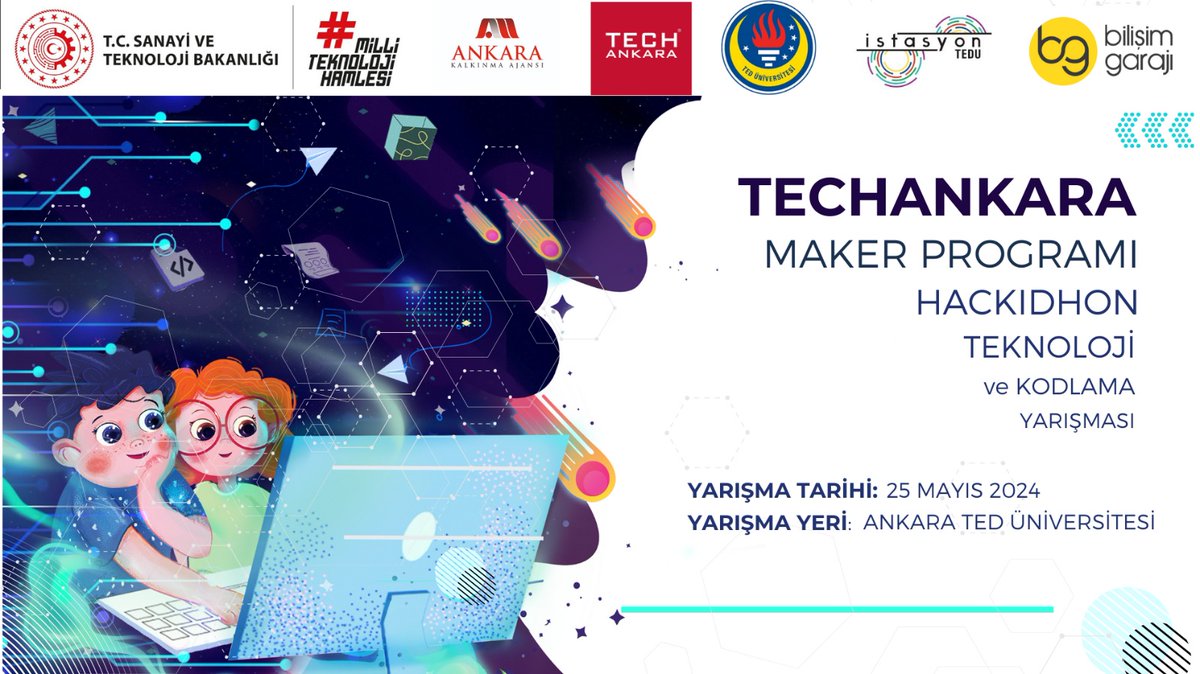 📢Ajansımız koordinasyonunda 25 Mayıs’ta TED Üniversitesi’nde düzenlenecek TechAnkara Maker Programı Hackidhon Teknoloji ve Kodlama Yarışması için başvurular açıldı. Detaylı bilgi için: ankaraka.org.tr/techankara-mak… @TCSanayi @KalkinmaAjansGM @TED_Uni