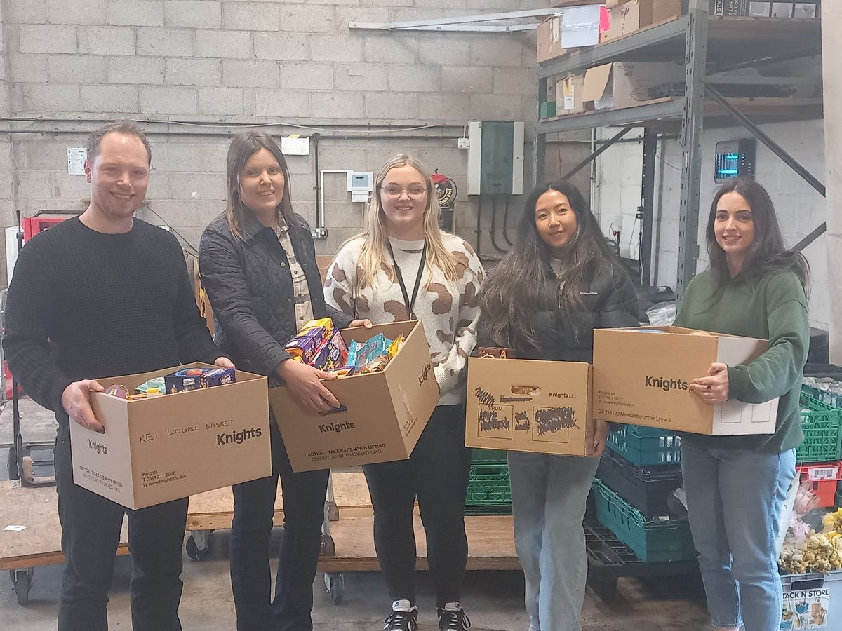 Thank you @Knightsplc for your amazing support. We distribute surplus food to over 200 different charities & community groups for free. These groups also rely on us for long-life, every day essentials like those donated by the wonderful people at Knights 💚 #FoodWasteActionWeek