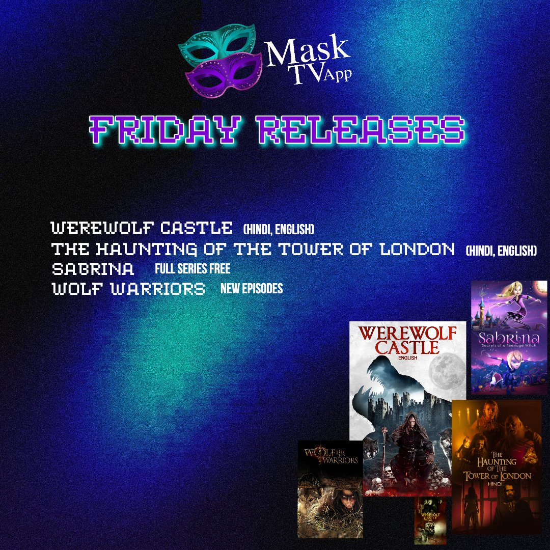 We've got your long weekend covered! 🎬 Check out our latest releases and unwind in style.

#MaskTV #FridayRelease #Longweekend #Series #Shows #Movies #Holiweekend #InternationalSeries #HindiDubbed #children #Drama #Thriller #Mustwatch #Watchnow