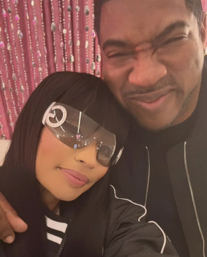 statsofminaj's tweet image. Nicki Minaj and DJ Holiday last night at #GagCityAtlanta