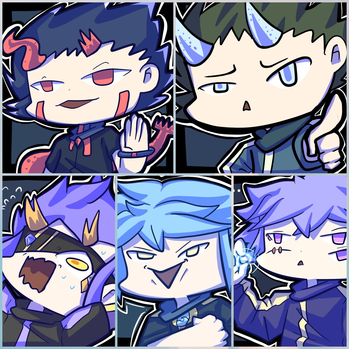 oc 梗圖 目前五隻都有了w