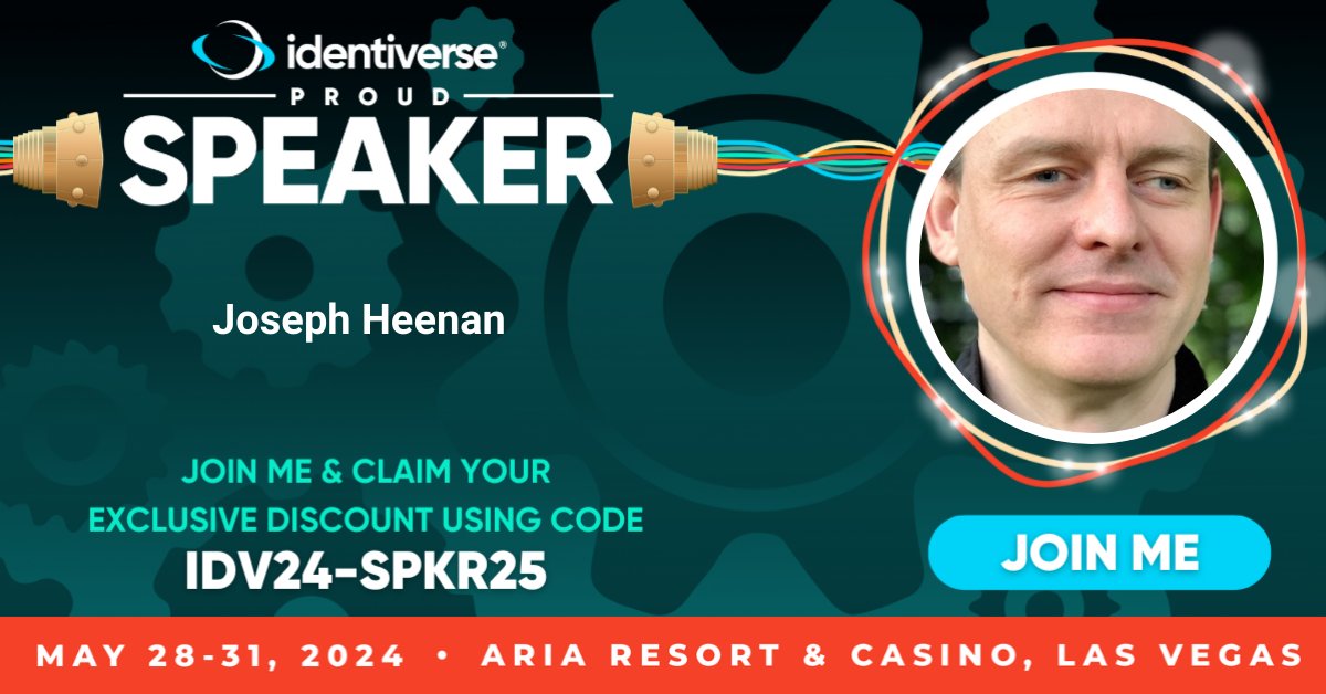 Joseph Heenan (@josephheenan) on Twitter photo Very happy that I'll again be speaking at #Identiverse in Las Vegas on May 28-31, 2024 - twice:
"High-security & interoperable OAuth 2: What’s the latest?" with my colleague <a href="/dfett42/">Daniel Fett</a>
"Revolutionizing North American Banking" with Jean-Paul from <a href="/FDXOrg/">FinancialDataExchange</a>
identiverse.com/idv24/speaker/… Very happy that I'll again be speaking at #Identiverse in Las Vegas on May 28-31, 2024 - twice:
"High-security & interoperable OAuth 2: What’s the latest?" with my colleague <a href="/dfett42/">Daniel Fett</a>
"Revolutionizing North American Banking" with Jean-Paul from <a href="/FDXOrg/">FinancialDataExchange</a>
identiverse.com/idv24/speaker/…