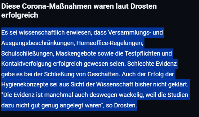 Deutsches Volk!
Der Hohepriester der Maßnahmen-Voodoo-Sekte spricht zu Euch: Huldiget den Ausgangsbeschränkungen, lobet das Homeoffice, preiset Schulschliessungen, Masken und Tests! 
Und den Rest erklären wir später auch noch.