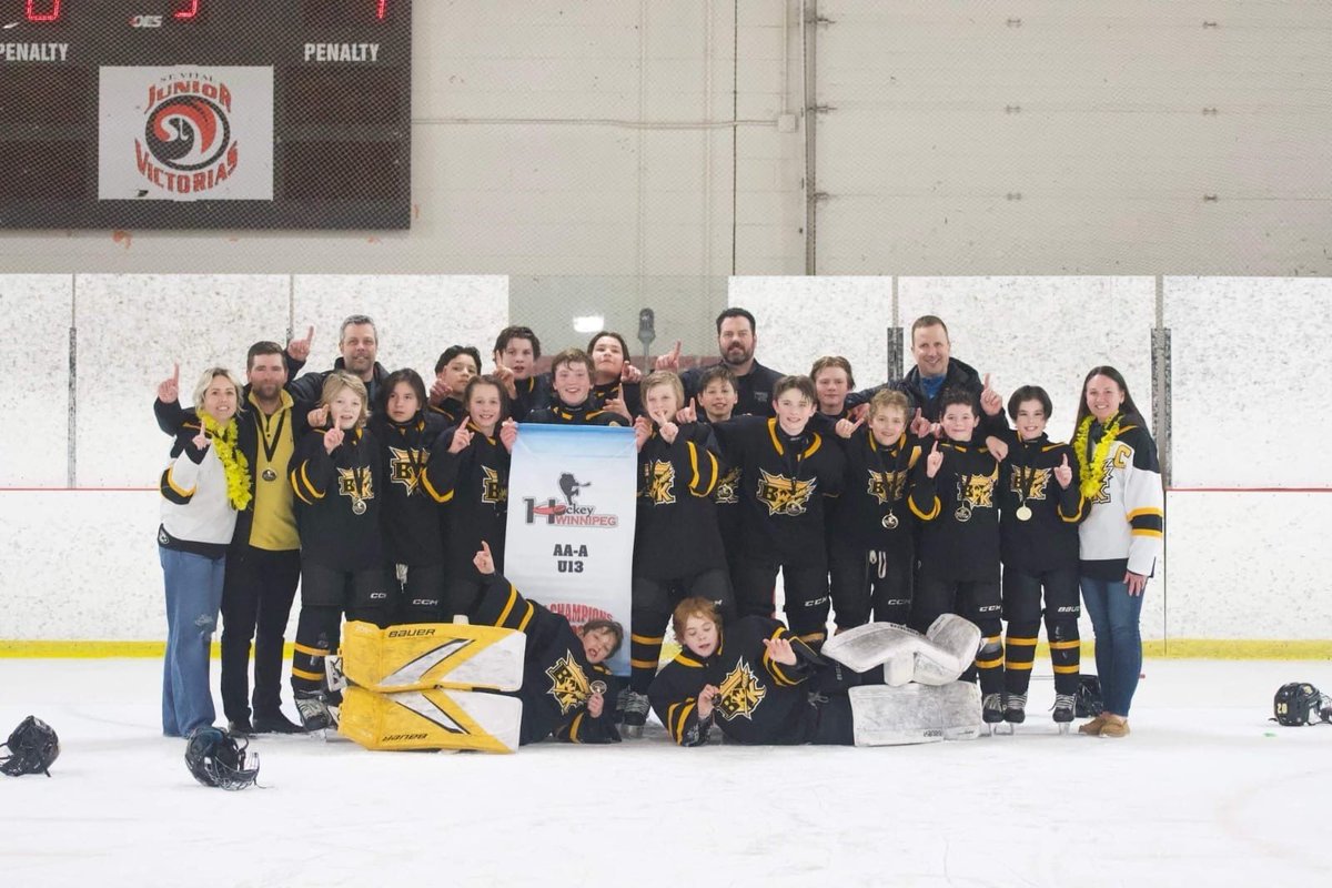 hockeybrandon17's tweet photo. Congratulations to the U13AA Wheat Kings Gold on battling it out in their championship series to come out on top. It's been over 10 years since a U13AA title has been won by a Brandon team but these players got it DONE!

Congratulations! 🏆 https://t.co/Xox9mnFYiu