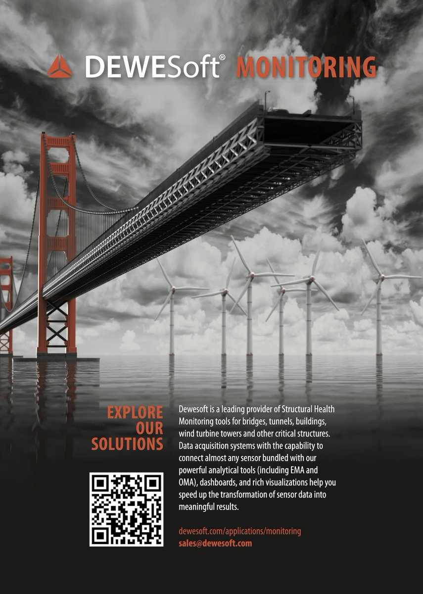 Dewesoft's tweet image. We are presenting at SMAR 2024, 4-6 Sep in Salerno Italy. Please Join us and explore groundbreaking technologies, connect with industry experts, and discover the latest in structural monitoring. 🔗 Learn more: smar2024.org  #WeAreDewesoft #structuralmonitoring
