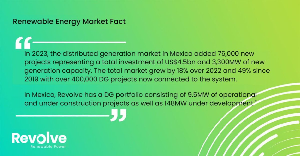 It is Friday and we are excited to bring you another renewable energy market fact. 

#Revolve #RevolveRenewablePower #RenewableEnergy #Sustainability #Renewables #Solar #SustainableEnergy #ElectricPower #NetZero #HydroPower #EnergyInvestment #HydroElectric