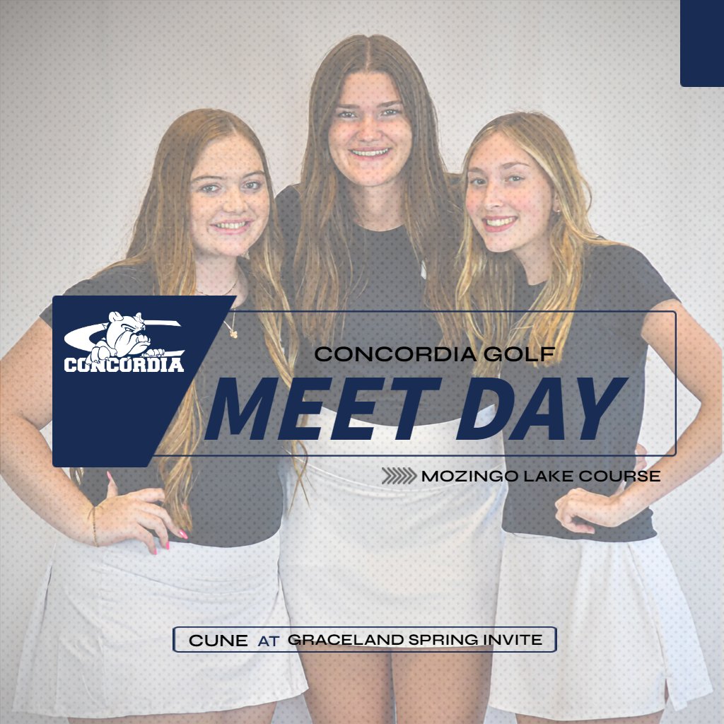 ⛳️ MEET DAY!! ⛳️

<a href="/CUNEBulldogGolf/">CUNE Bulldog Golf ⛳️</a> @ Graceland Spring Invite

🕐 12 pm CT
📍 Mozingo Lake Course