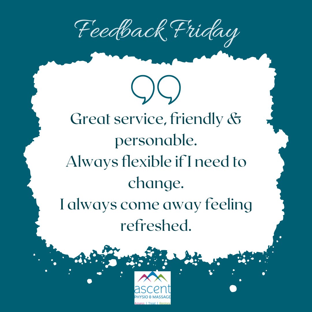 Thank you Leigh for your lovely words for Sports Therapist & Acupuncturist Nadine #FeedBackFriday #Gratitude #SportsTherapy #SportsMassage #SwedishMassage #Acupuncture #MedicalAcupuncture #QualityAssuredClinic #PhysioFirst