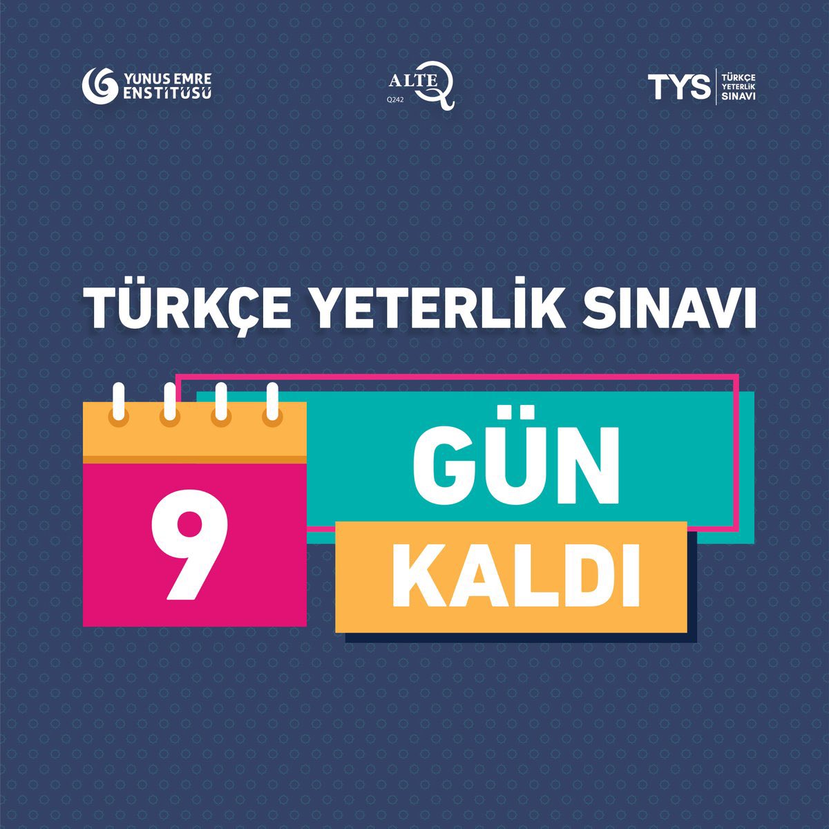 Utolsó 9 nap a török nyelvvizsgára való jelentkezéshez 🗓Március 31. az utolsó nap 📅Április 27-én lesz a vizsga! 💻A jelentkezésekhez 👉sinav.yee.org.tr