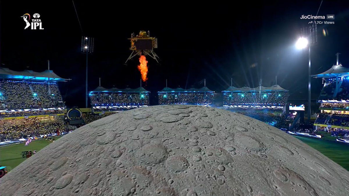 #Chandrayaan3 Graphics At #IPLOpeningCeremony 🌕✨